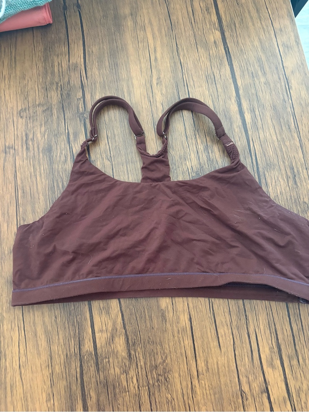ReoRia Brown Wireless Scoop-Back Bralette